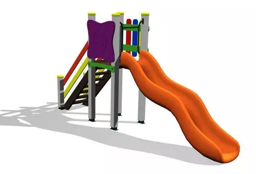 Детская горка ДГС оранжевая