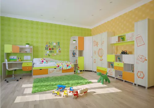 Детская модульная спальня Почемучка