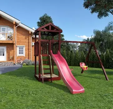 Детский игровой комплекс Панда Фани Tower с качелями