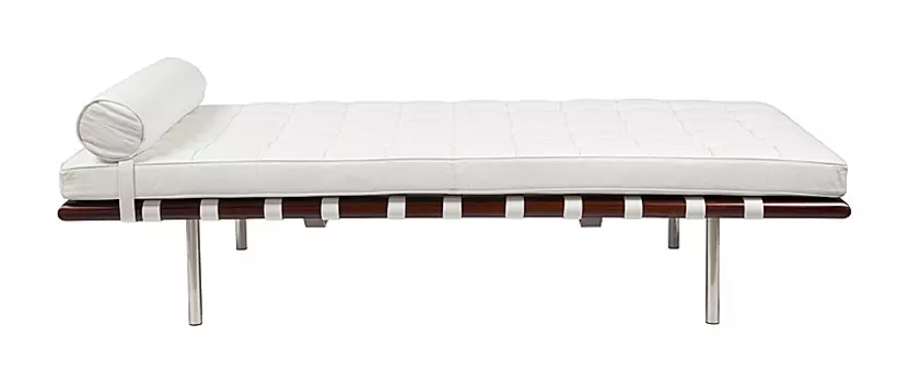 DG-HOME Кушетка Barcelona Couch Белая Кожа Класса Премиум