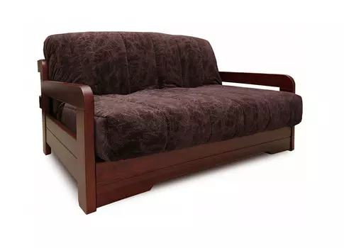 Диван аккордеон Капелла с деревянными подлокотниками