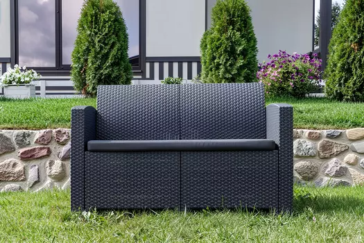 Диван двухместный LANA графит