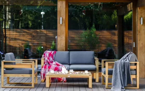 Диванный комплект из акации Booka 2-х местный