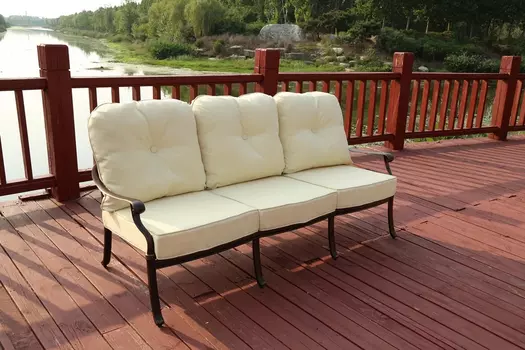 Диван трехместный Madrid из литого алюминия