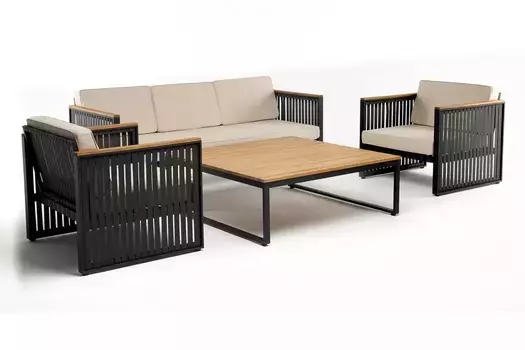 Диванная группа HORIZON L с квадратным кофейным столом