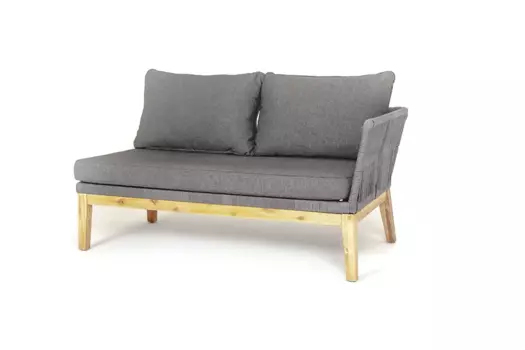 Диванный плетеный из роупа Барселона левый