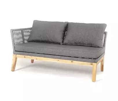 Диванный плетеный из роупа Барселона правый