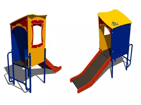 Домик с горкой дачный 110.05.00