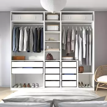 Гардероб PAX Пакс Икеа (комбинация) с 10 ящиками