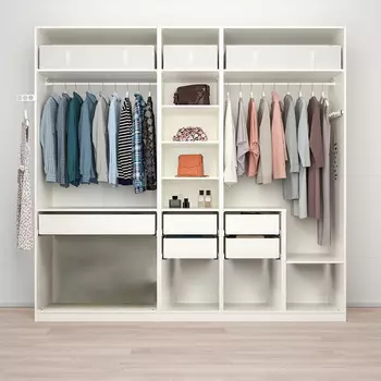 Гардероб PAX Пакс Икеа (комбинация) с 5 корзинами