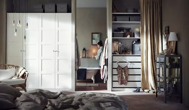 Гардероб PAX Пакс Икеа с 5 ящиками