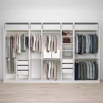 Гардероб PAX Пакс Икеа с 6 ящиками