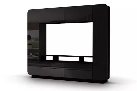 Гостиная Купертино МДФ черный глянец
