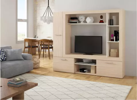 Гостиная Огюст 3 дуб сонома/белый