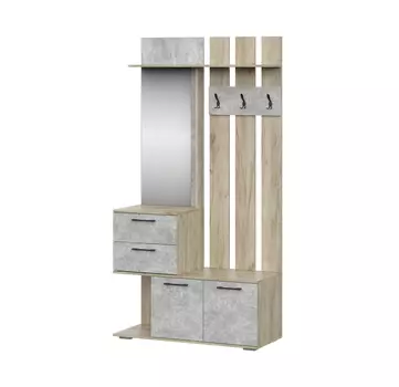 Прихожая Вальс ВШ-1 дуб крафт серый / бетонный камень