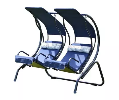 Качели садовые 2-х местные Марио синие Ольса