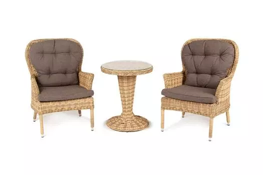 Кофейный комплект из искусственного ротанга Алиса