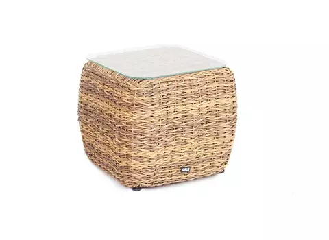 Кофейный столик из искусственного ротанга гиацинт Кальяри