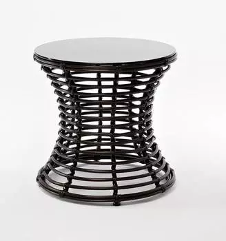 Кофейный столик Парма из искусственного ротанга, бронзовый