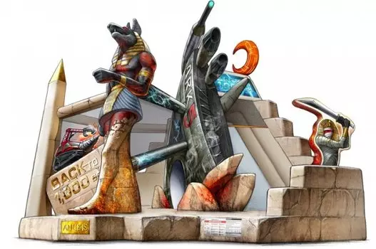 Коммерческий батут Приключения в Египте 1032 Happy Hop