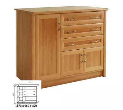 Комод 3:3 МДФ