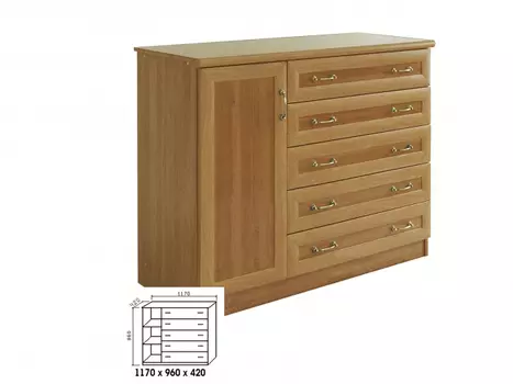 Комод Ричард 1.5 рамка МДФ