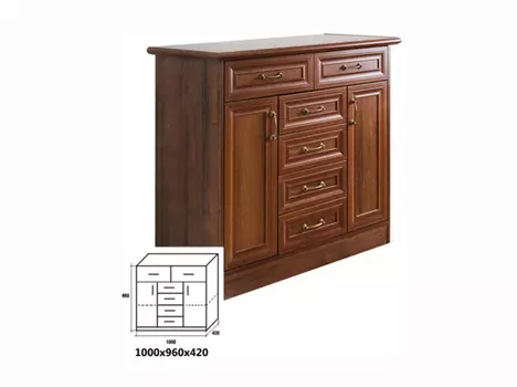 Комод Ричард 2.6 рамка декор ЛЮКС