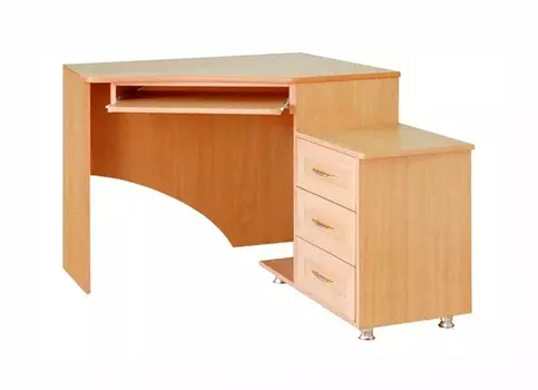Компьютерный угловой стол Практик-125