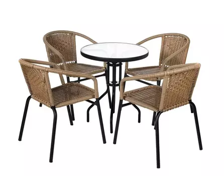 Комплект для отдыха Terazza, светло-коричневый