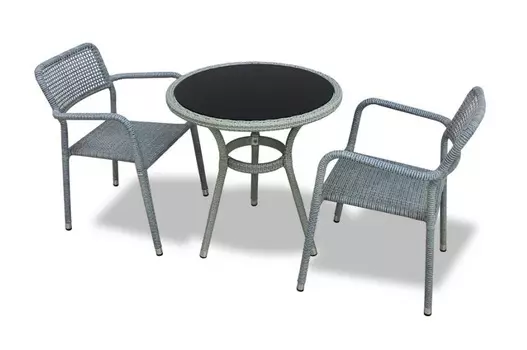 Комплект из искусственного ротанга LOTUS Gray