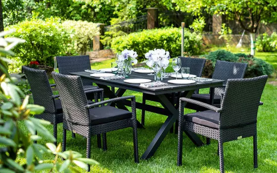 Комплект из искусственного ротанга MILANO Black