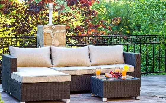 Комплект из искусственного ротанга OSTIN