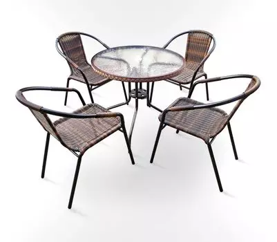 Комплект мебели для дачи Николь-1В круглый