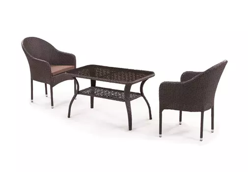 Комплект мебели Джина из искусственного ротанга 2+1 ST20B/ S20B-1-2PCS