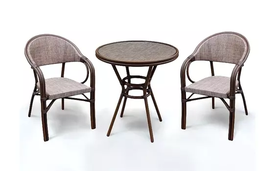 Комплект мебели из искусственного ротанга 2+1 А1007-D2003-2pcs