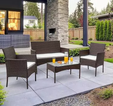 Комплект мебели из искусственного ротанга AFM2025A Brown