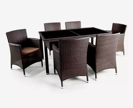 Комплект мебели из искусственного ротанга 6+1 T246B Y-189B