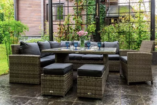 Комплект мебели из искусственного ротанга ZORRO PLUS серый