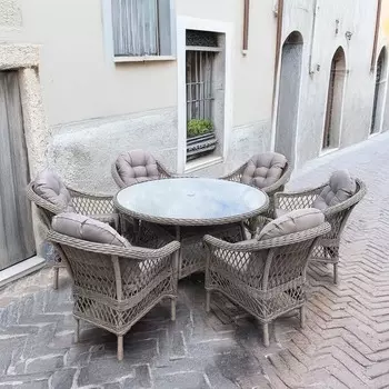 Комплект мебели T219/LV-217 Beige (6+1) с подушками в комплекте