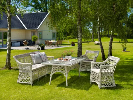 Комплект плетеной мебели Beatrice white