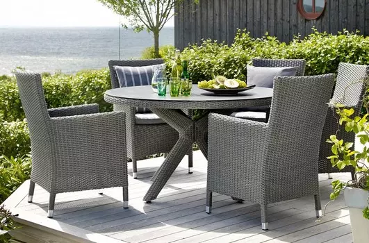 Комплект плетеной мебели Cora black