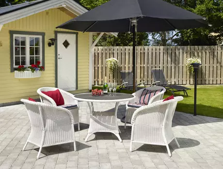 Комплект плетеной мебели Magda white