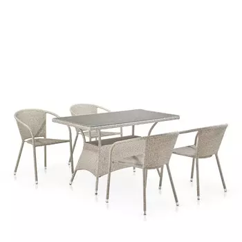Комплект плетеной мебели T198D/Y137C-W85 Latte Афина