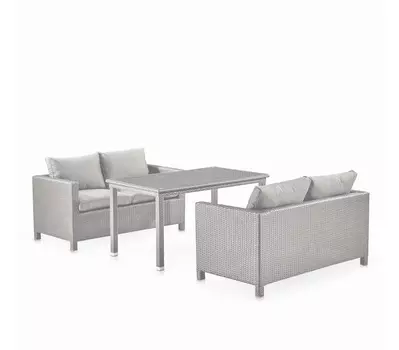 Комплект плетеной мебели T256C/S59C-W85 Latte Афина