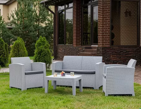 Комплект садовой мебели LANA S светло-серый
