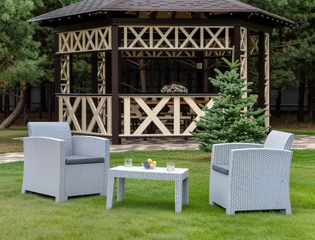 Комплект садовой мебели LANA XS светло-серый