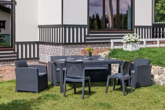 Комплект садовый с обеденным столом LANA DINING M