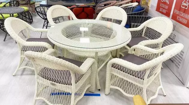 Комплект SEVILLA обеденный слоновая кость