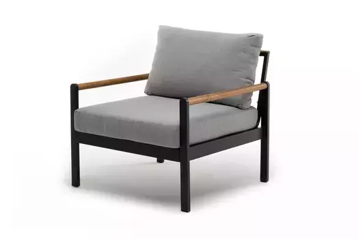 Кресло из алюминия MAYA темный графит