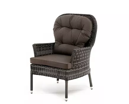 Кресло из искусственного ротанга Алиса, графит